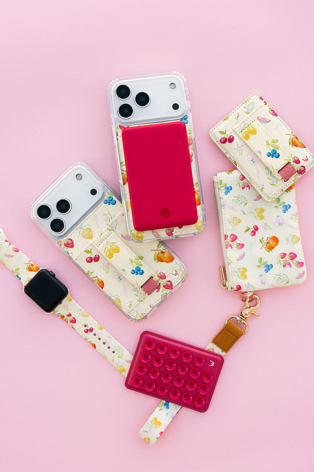 LEATHER CC IPHONE CASE WHITE
