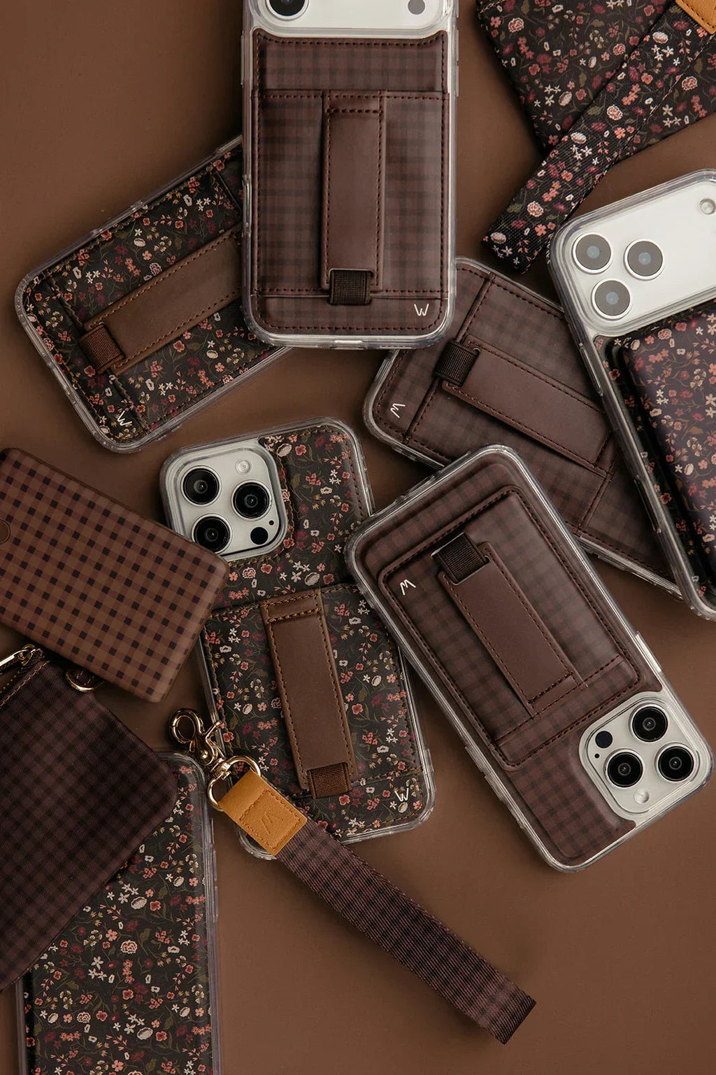 CLASSIC LEATHER MONOGRAM PHONE CASE FOR CL IPHONE BIG PRINTING
