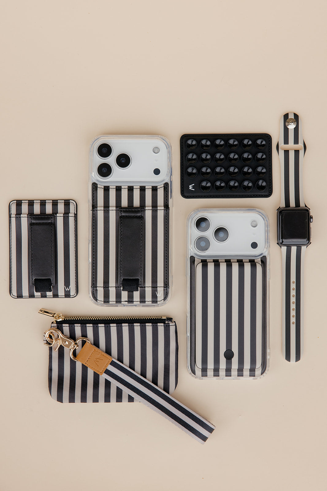 GG IPHONE CASE WITH HOLDER BROWN