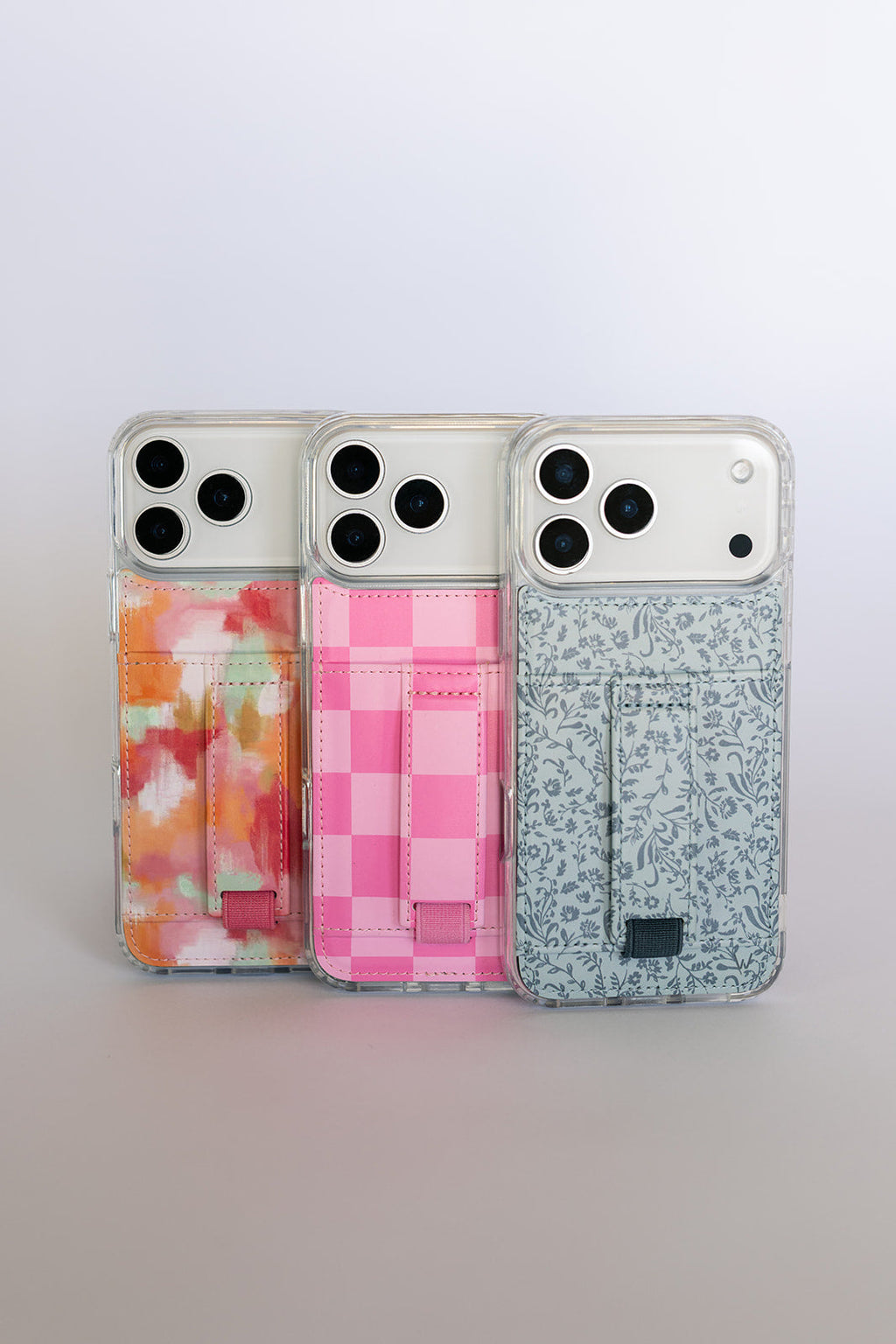 LEATHER MONOGRAM CL IPHONE CASE WITH WALLET AND CARD HOLDER