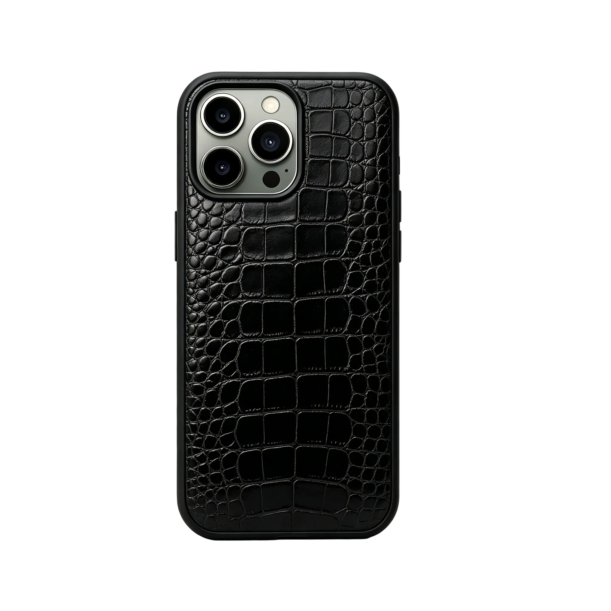 CD IPHONE GOLD LOGO LEATHER CASE