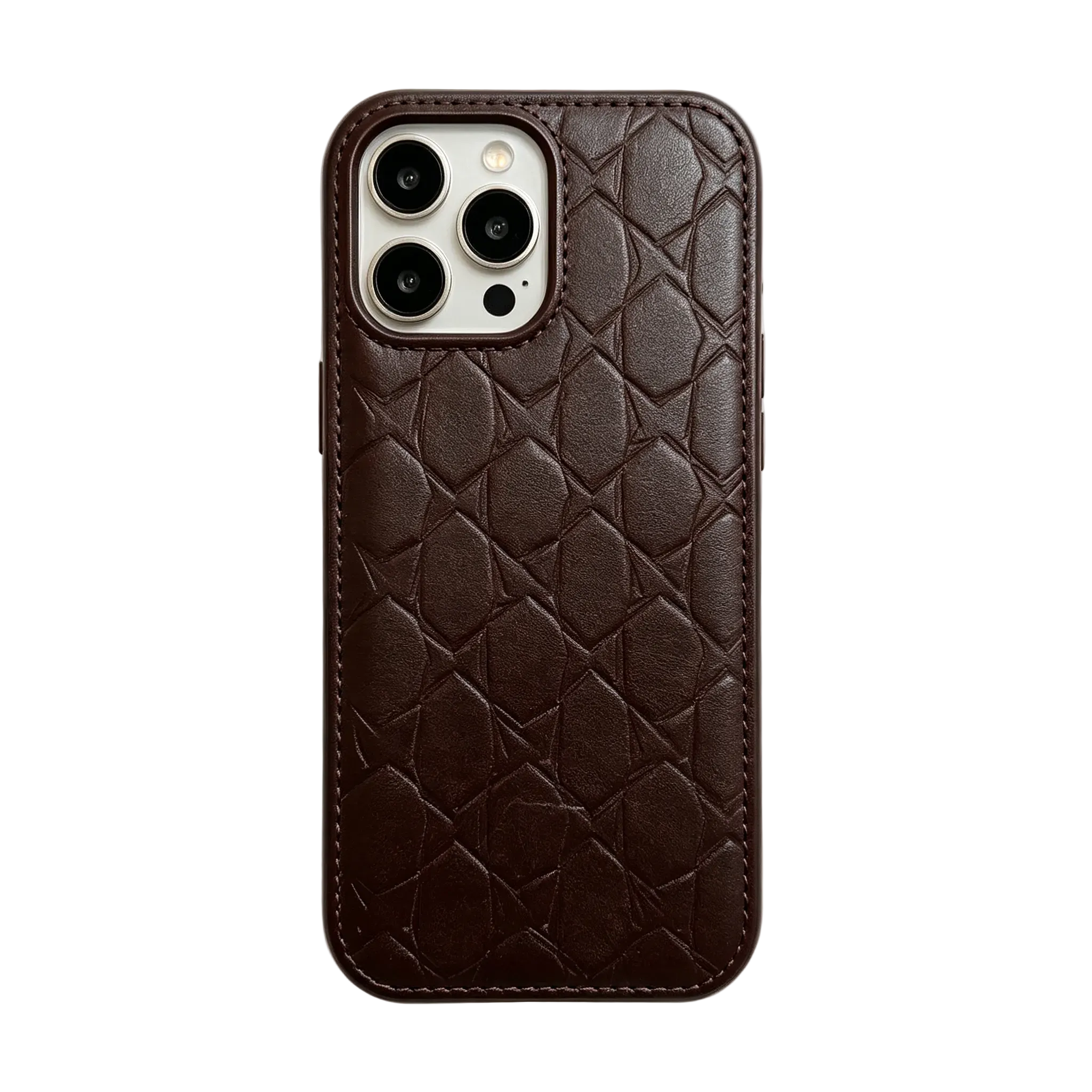 LEATHER CC IPHONE CASE WITH CRAD HOLDER PINK