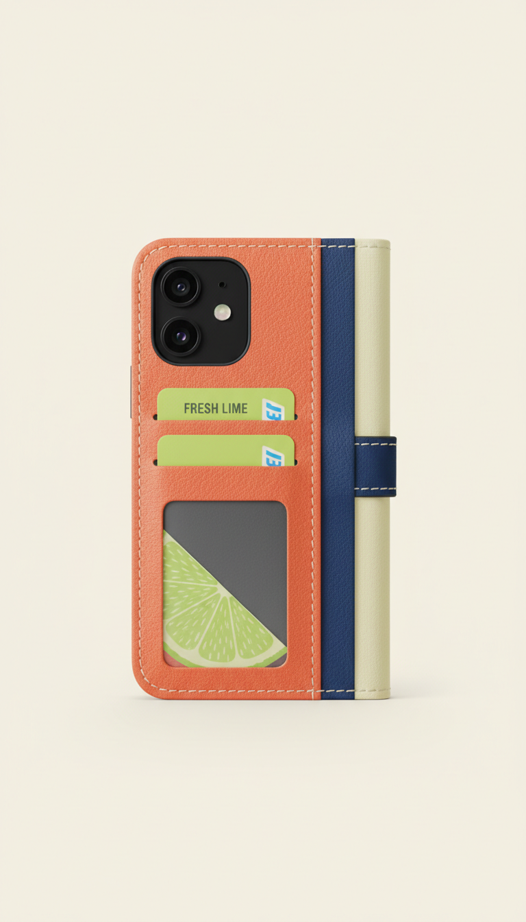 Matte-Finish Wallet Phone Case