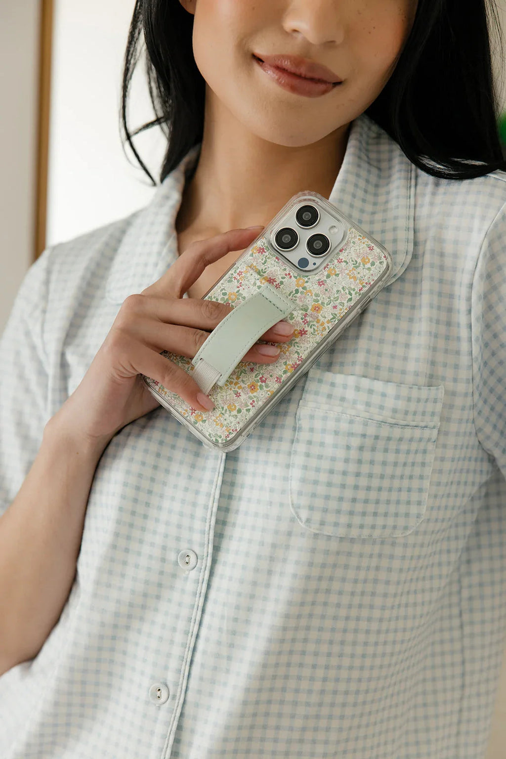 BLACK LEATHER CY IPHONE CASE
