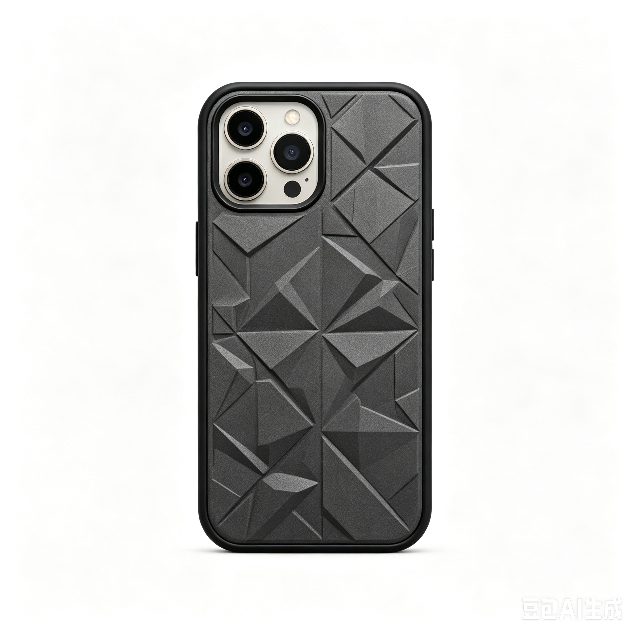 LEATHER PR PHONE CASE FOR IPHONE BLACK