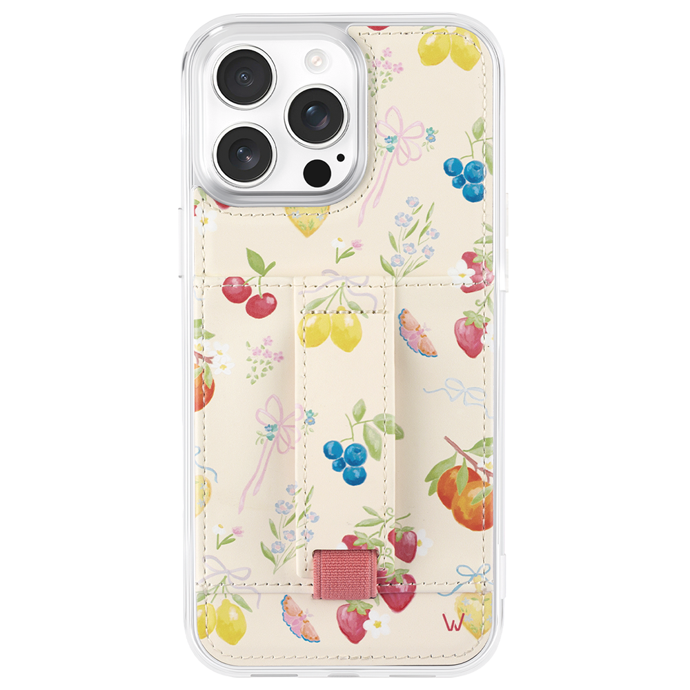 LEATHER CC IPHONE CASE WHITE