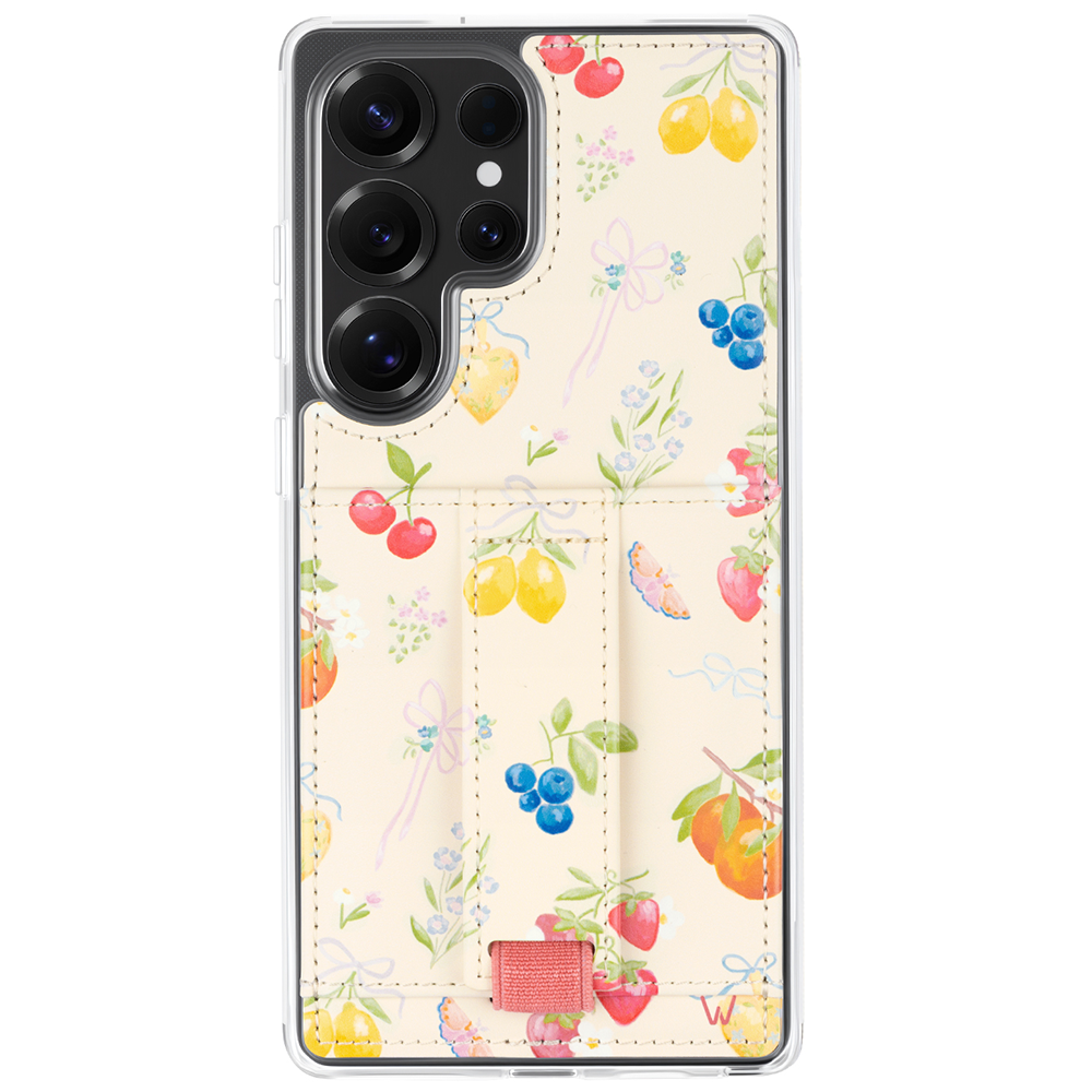 LEATHER CC IPHONE CASE WHITE