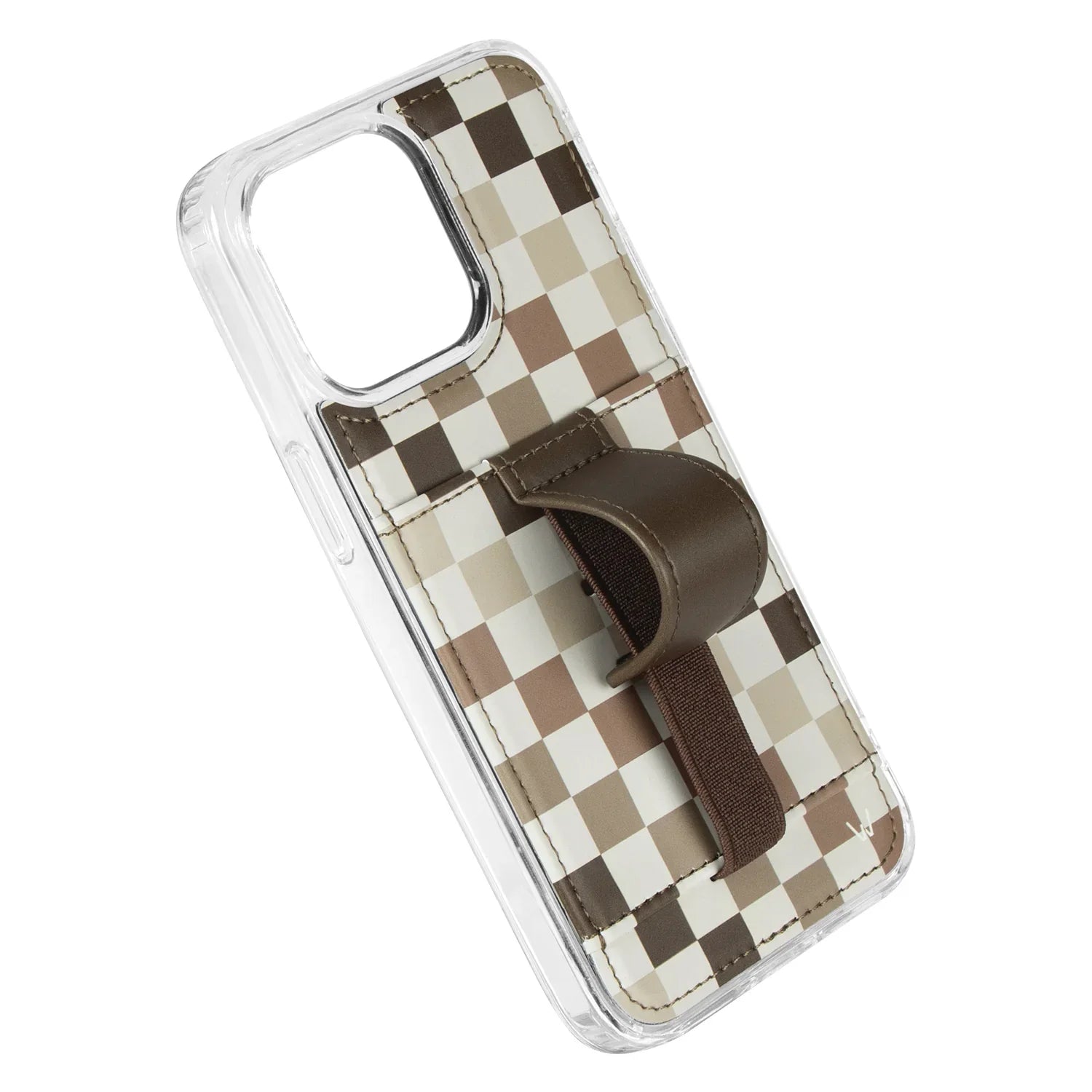 CD IPHONE GOLD LOGO LEATHER CASE