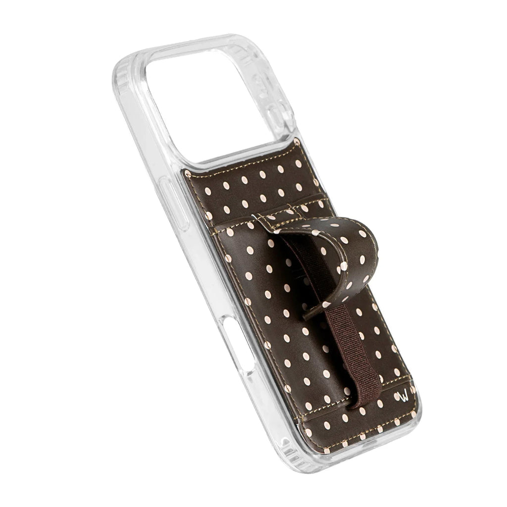 CLASSIC LEATHER GG IPHONE BEES PHONE CASE WITH STRAP