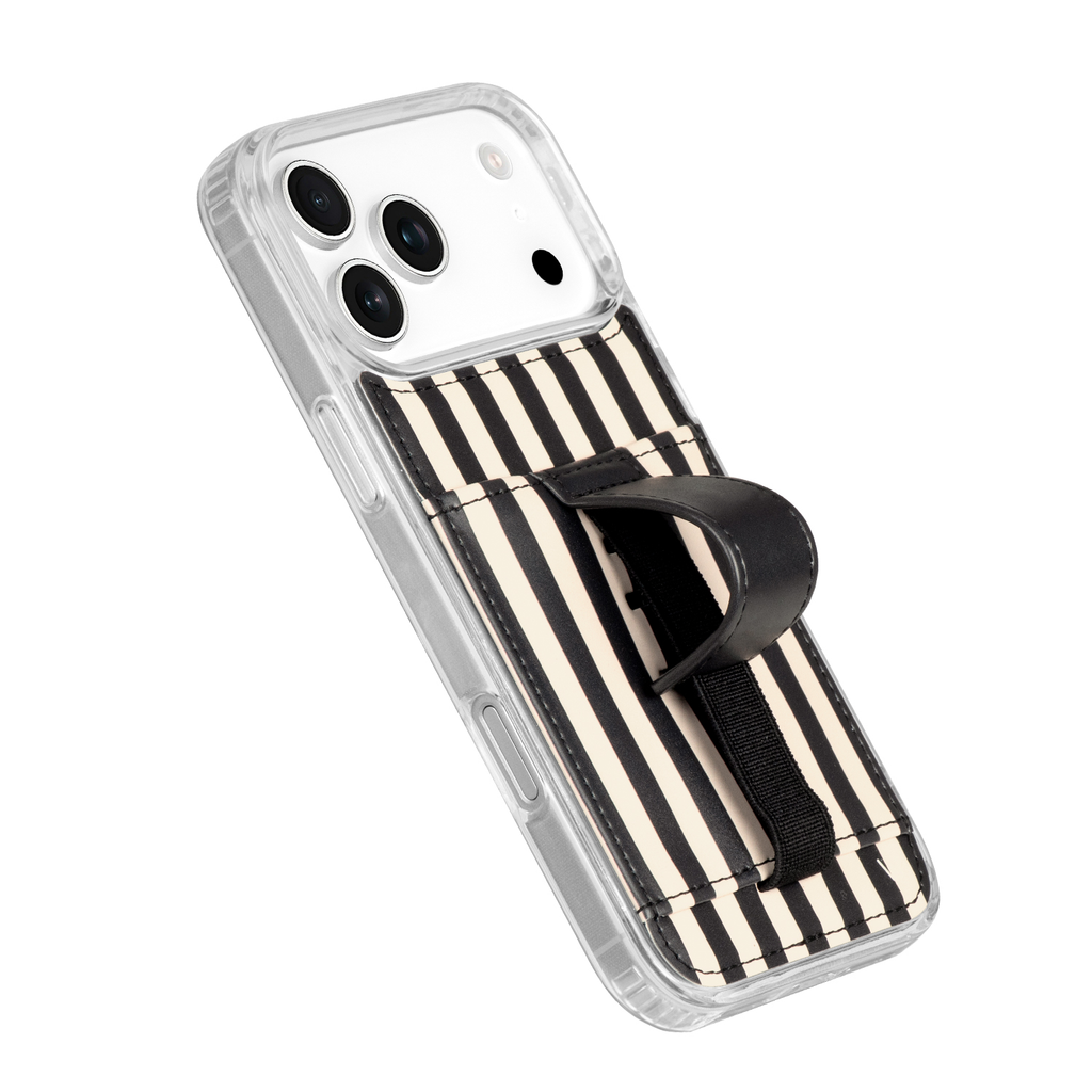 GG IPHONE CASE WITH HOLDER BROWN