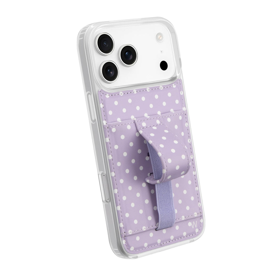LEATHER CC IPHONE CASE WITH CRAD HOLDER PINK