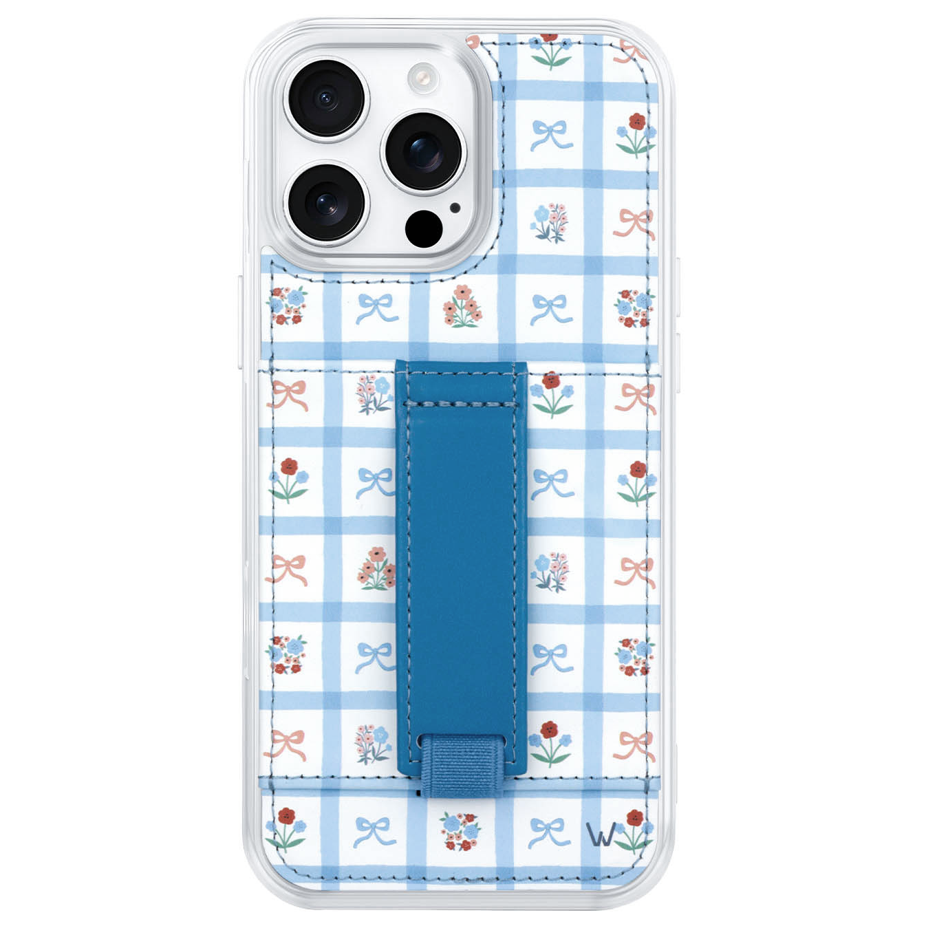 GG IPHONE CASE WITH HOLDER BROWN