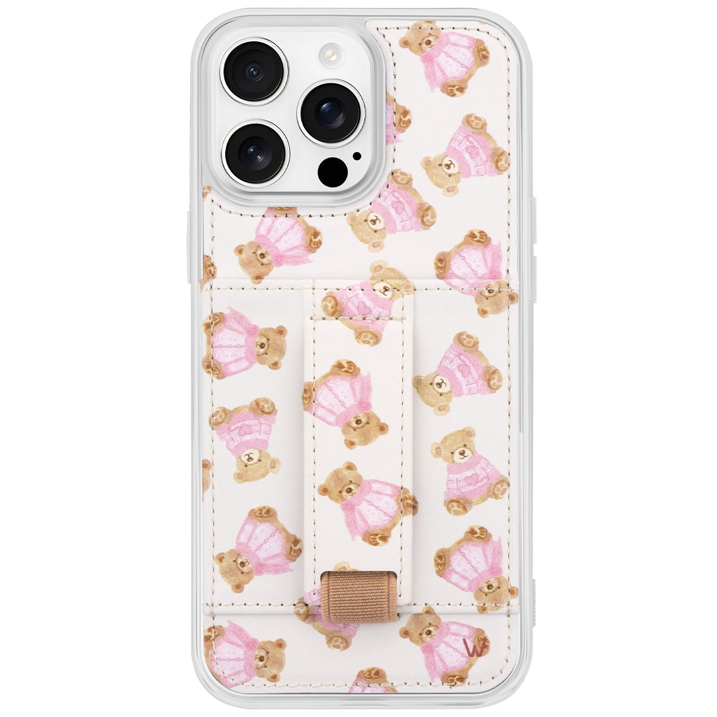 LEATHER SERPENTINE PR PHONE CASE WITH CARD HOLDER