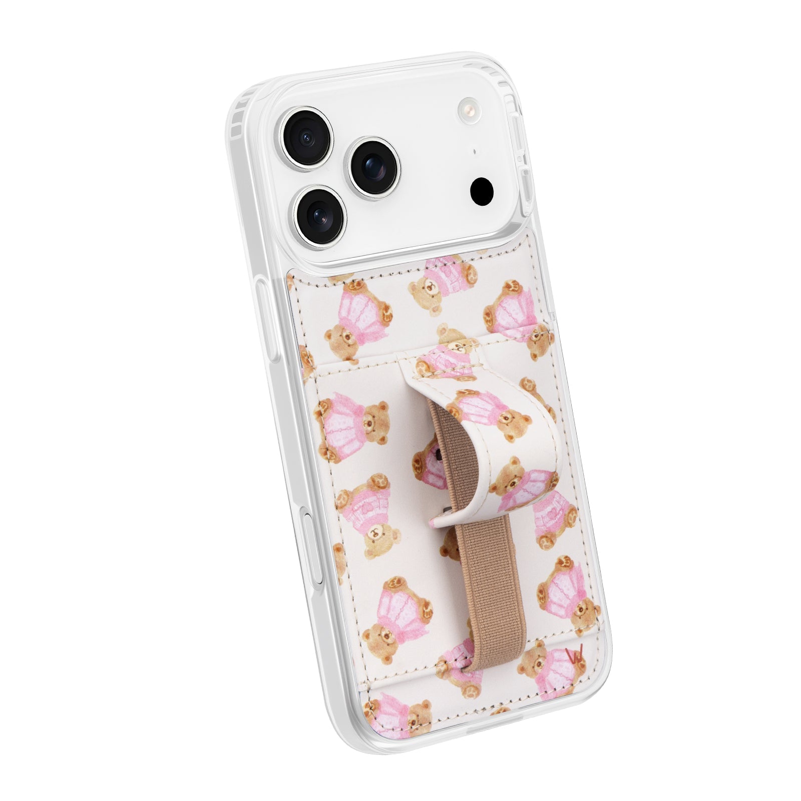 LEATHER SERPENTINE PR PHONE CASE WITH CARD HOLDER