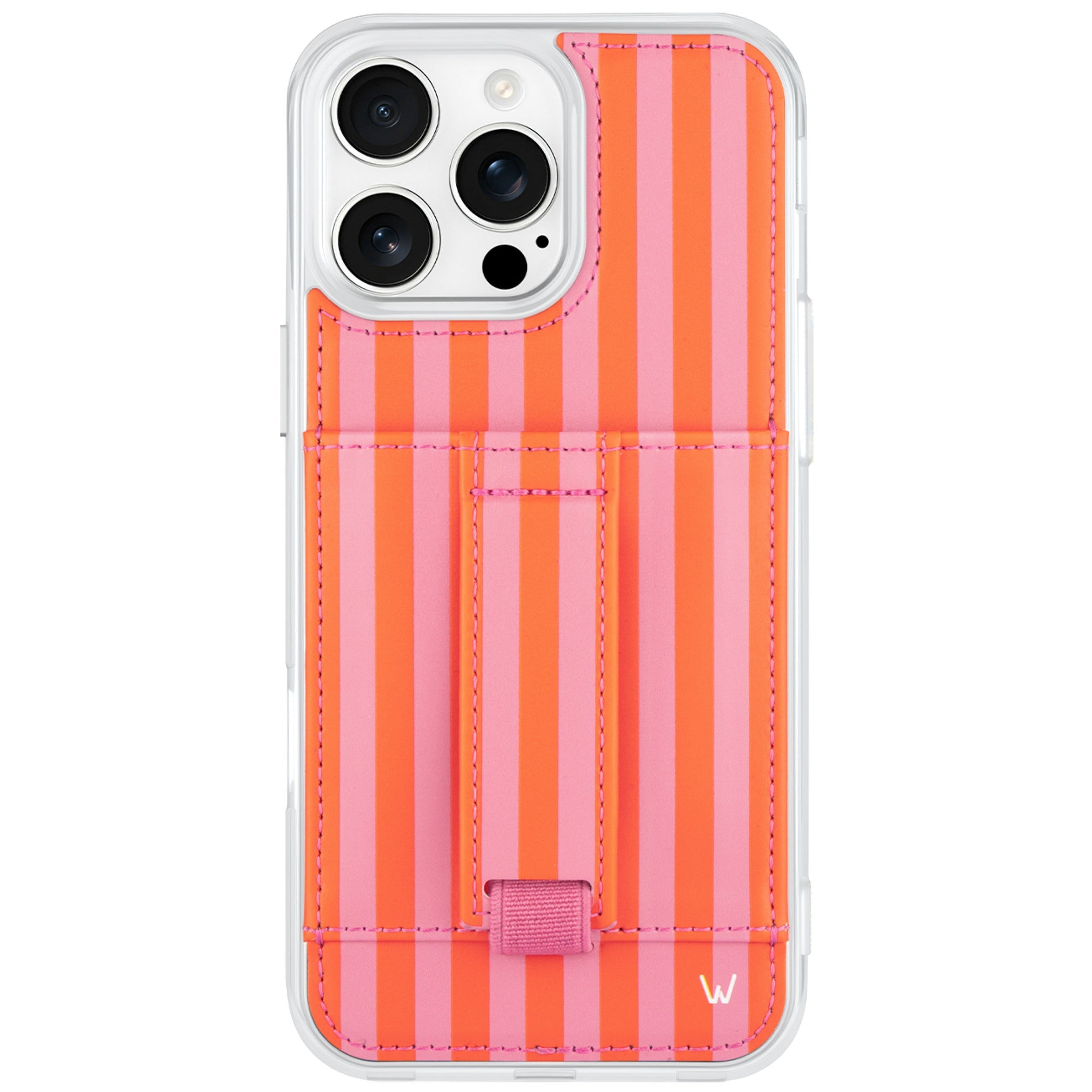 LEATHER PR PHONE CASE FOR IPHONE SILVER