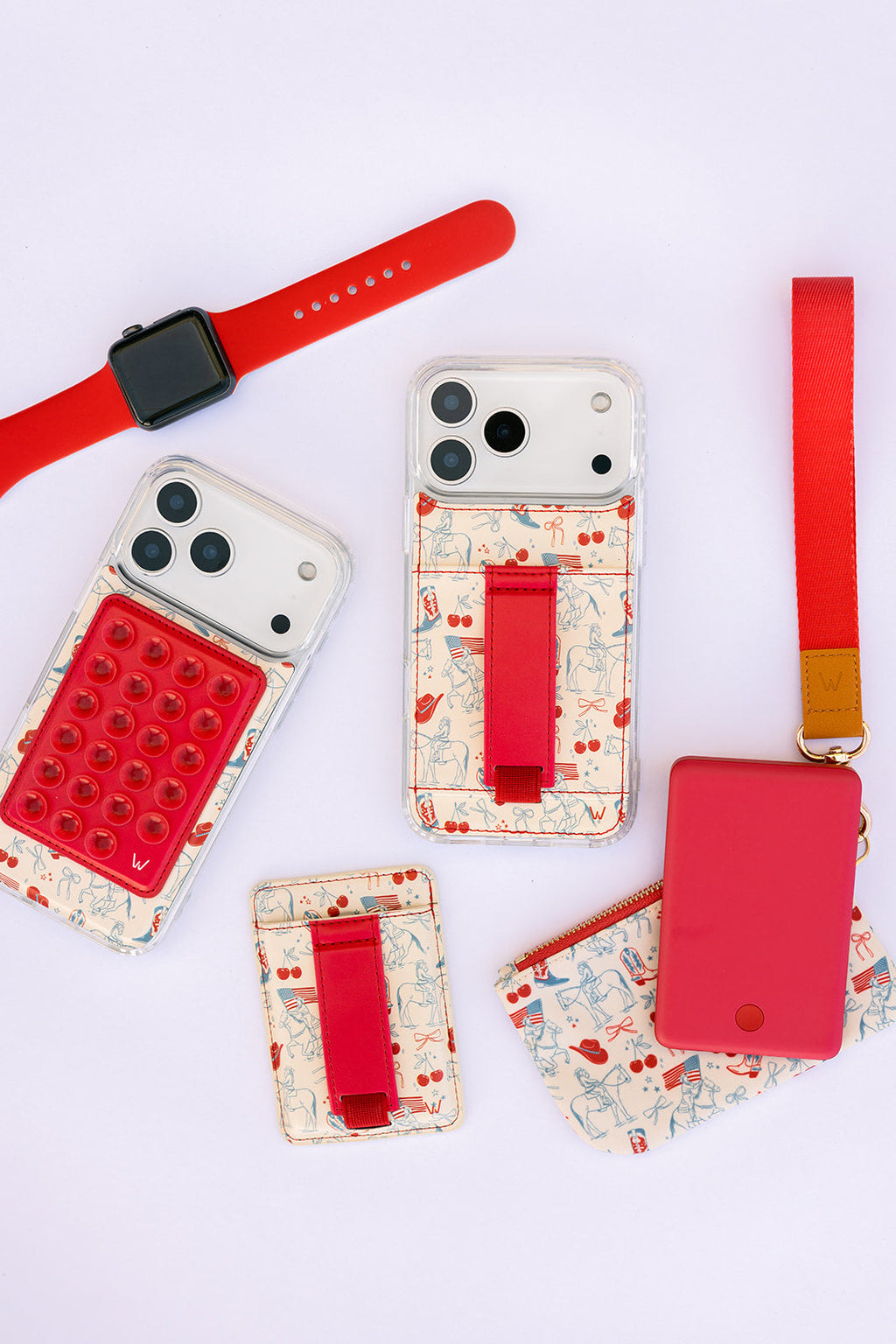 GG IPHONE CASE WITH WALLET AND CROSSBODY STRAP