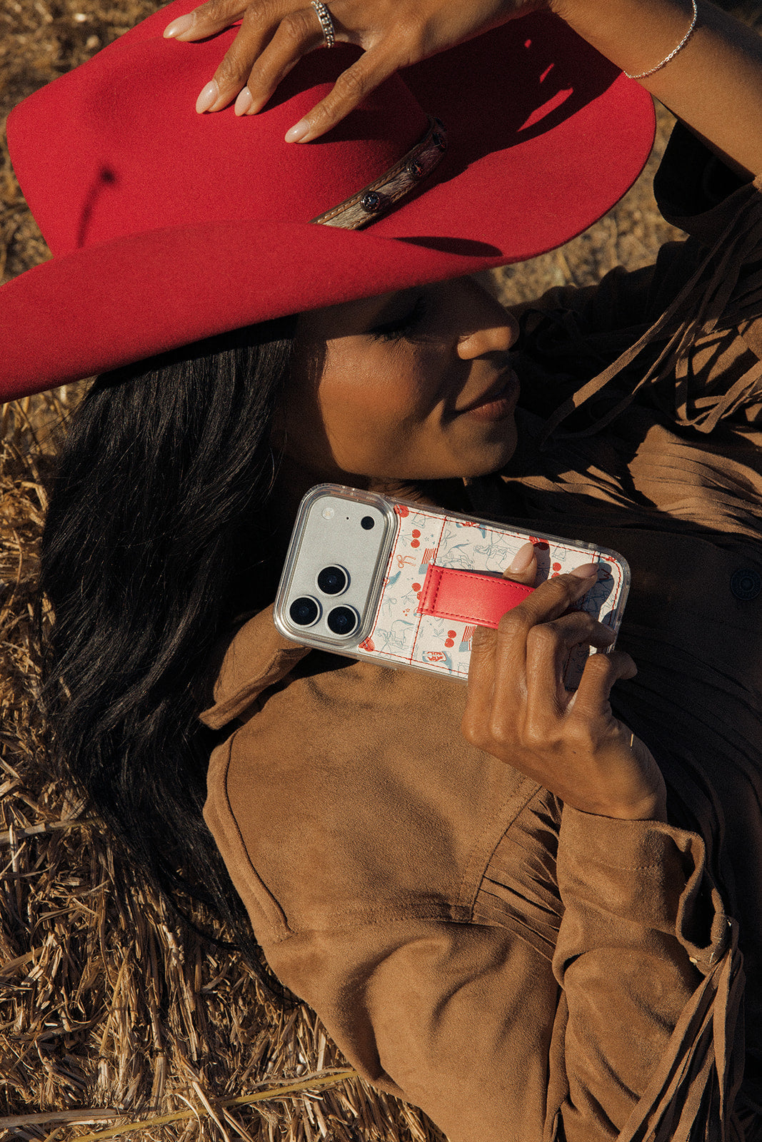 GG IPHONE CASE WITH WALLET AND CROSSBODY STRAP