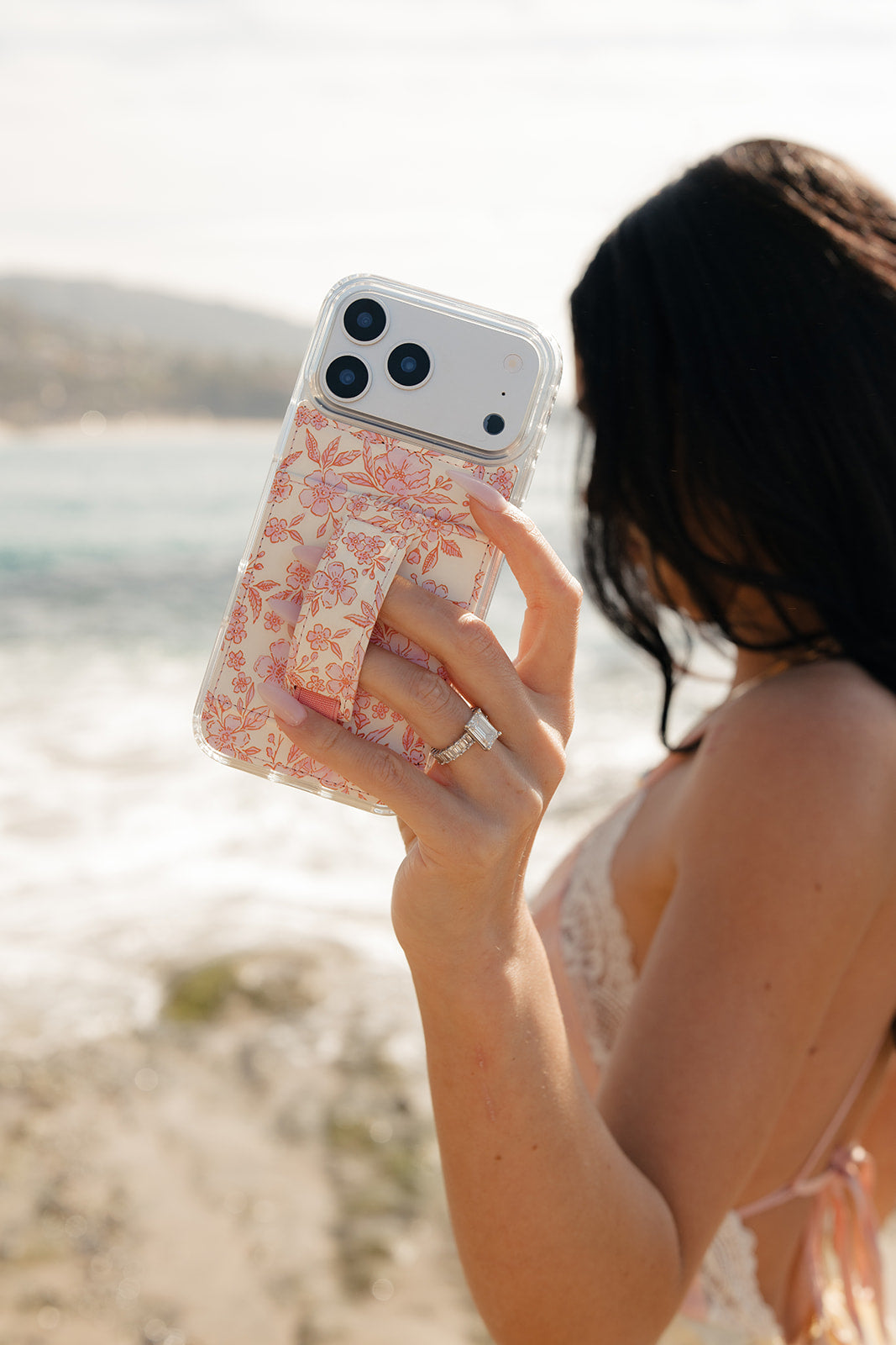 LEATHER PR PHONE CASE FOR IPHONE WHITE