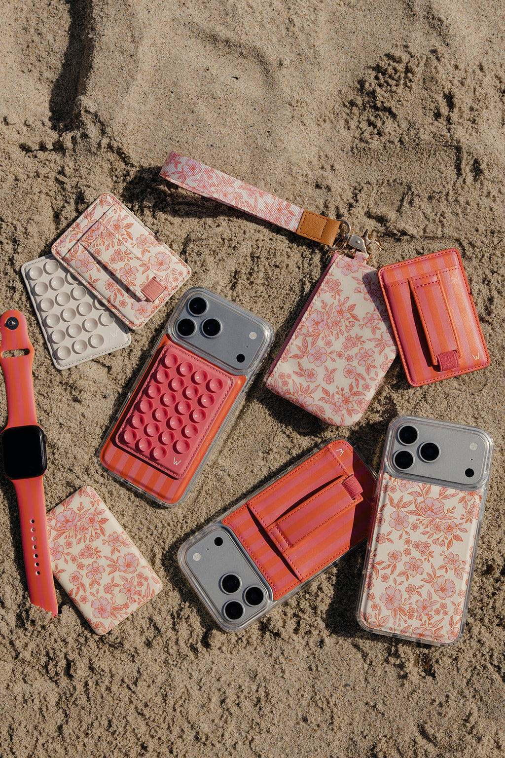 LEATHER PR PHONE CASE FOR IPHONE SILVER
